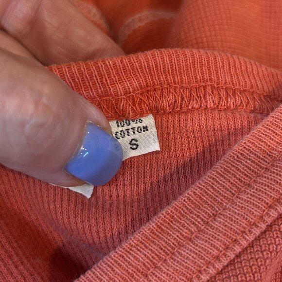 Provincetown Spirit Activewear Orange Long Sleeve Unisex Heavy T shirt Size S - Picture 3 of 7